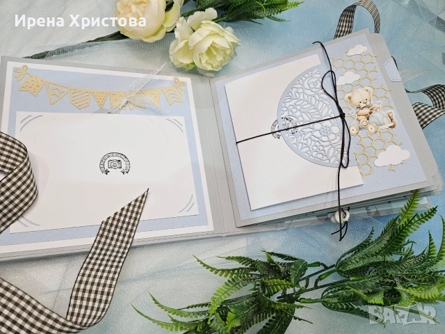 Ръчно изработено албу че за новородено, снимка 6 - Декорация за дома - 55162115