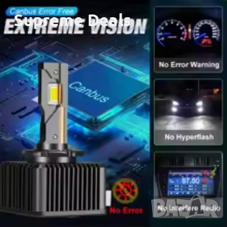 LED Крушки D1S D3S + 300 % , снимка 4 - Аксесоари и консумативи - 54155851