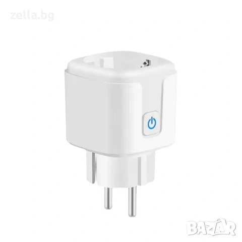 Смарт WiFi контакт 20A 4400W Tuya – Мониторинг на консумацията, Alexa, Google Home, Таймер 10316, снимка 8 - Друга електроника - 54663493