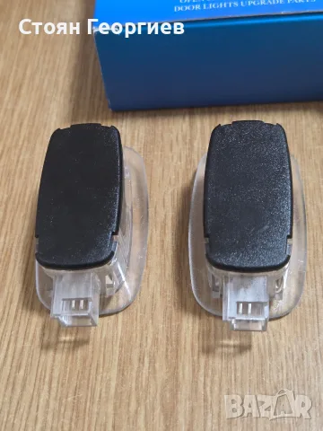 комплект от 2 броя LED лого проектори (плафони) за автомобилни врати, снимка 2 - Аксесоари и консумативи - 55604680