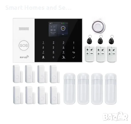 WiFi / GSM Смарт професионална Алармена система PRO+
