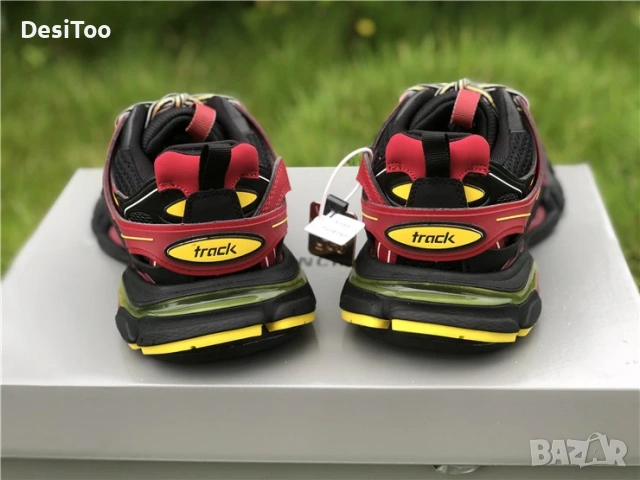 Balenciaga Track Sneaker "Red/Black/Yellow" , снимка 2 - Маратонки - 54362194