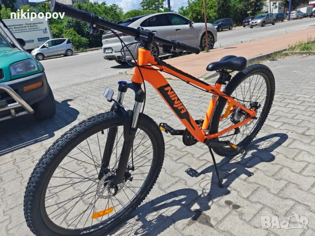 BG Алуминиев велосипед 27.5" NINJA оранж, снимка 3 - Велосипеди - 54864561