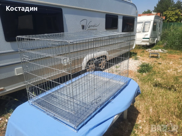 Клетка за куче farmcompany pet сгъваема тежко товарна  с две врати, снимка 3 - За кучета - 55110177