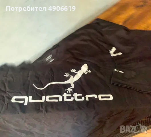 Нова мъжка тениска Audi Quattro (размер L) – Гумена щампа, снимка 5 - Тениски - 55605571