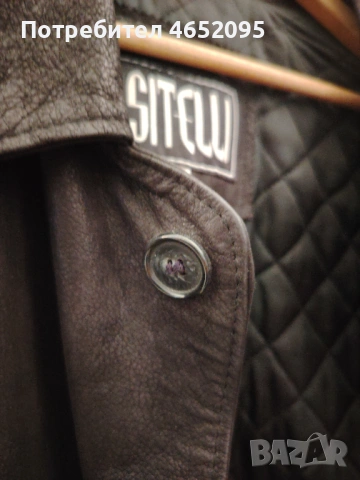 Mъжко кожено яке от естествена кожа Sitelli, снимка 7 - Якета - 53969171