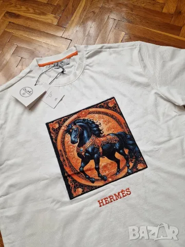 Страхотна мъжка тениска HERMES размер S M L XL 2XL , снимка 4 - Тениски - 55395756