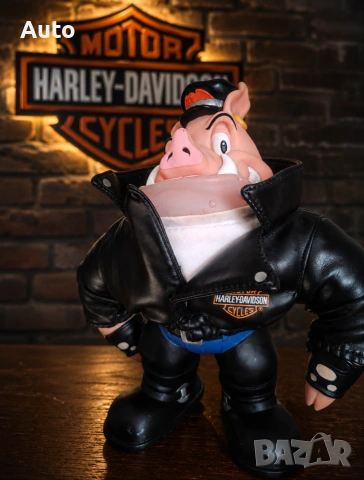 Рядка колекционерска фигура Harley-Davidson "Harley Hog" (1993) – Оригинал Applause Inc.