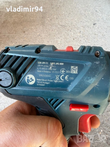 Bosch GSR 18V-21, снимка 4 - Винтоверти - 54450096