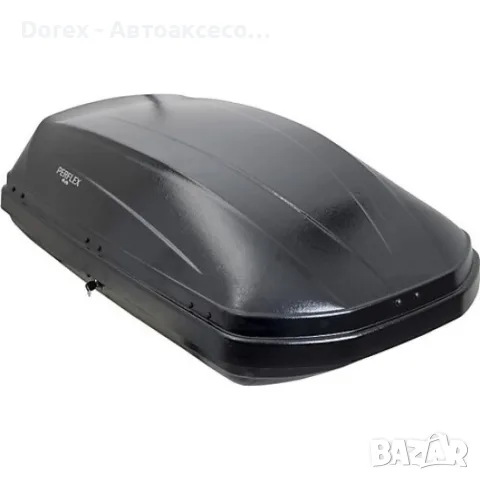Автобокс (багажник за таван) Perflex - 370л. - сив или черен, снимка 4 - Аксесоари и консумативи - 55299065