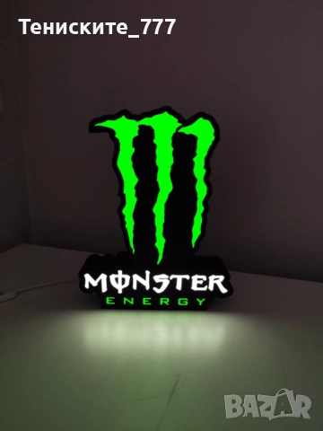 3д лампа Monster Energy