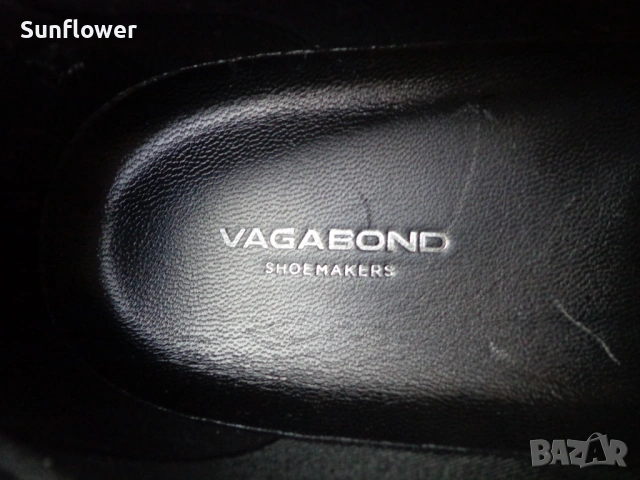 Черни кожени обувки Vagabond на платформа, естествена кожа , снимка 3 - Дамски ежедневни обувки - 53976154