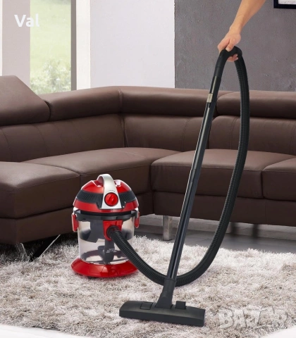 Прахосмукачка с воден филтър Voltz, 800W-1000W, 10л., Червена/Сива, снимка 6 - Прахосмукачки - 54907409