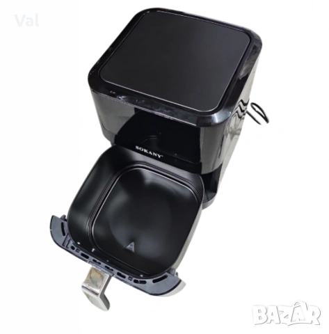 Фритюрник с горещ въздух Sokany SK-ZG-8043, 8л., 2000W, снимка 14 - Фритюрници - 54672125
