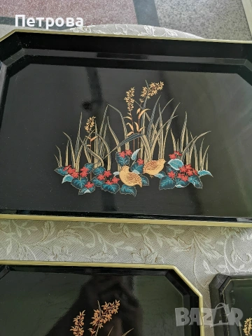 Комплект подноси и чиниики. , снимка 3 - Колекции - 54236238