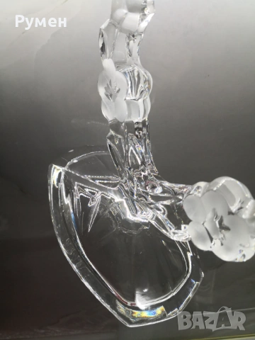 Винтидж кристален свещник , снимка 9 - Декорация за дома - 54234209