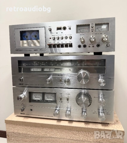 🔊Топ ретро аудио сет - система AKAI AM-2450, AT-2450L, GXC-740D🔊, снимка 7 - Аудиосистеми - 53963795