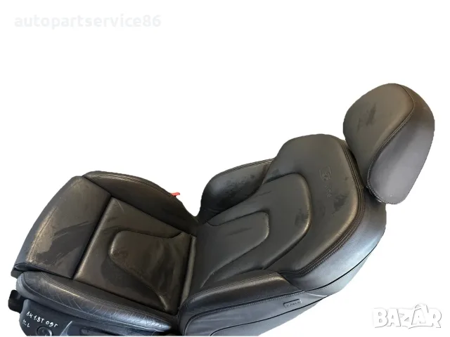 Предна лява черна кожена седалка S line за Audi A4 B8 OEM 1.8 TFSI (2008)