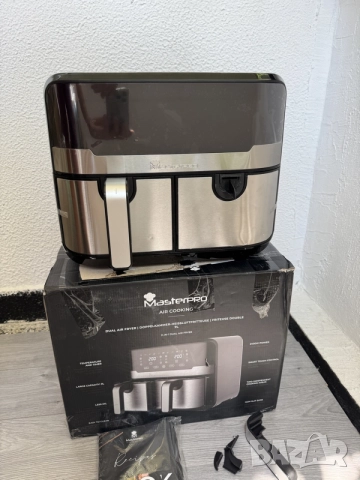 Двоен Фритюрник с Горещ Въздух MasterPRO Rocket Duo 900 (9L, 2100W, 11-в-1)