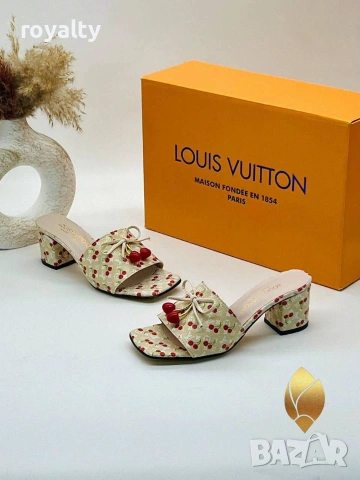 Louis Vuitton Нови Дамски Чехли Различни Цветове , снимка 3 - Чехли - 55129467
