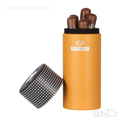 Преносим хумидор Cohiba за 5 пури с овлажнител в подаръчна кутия