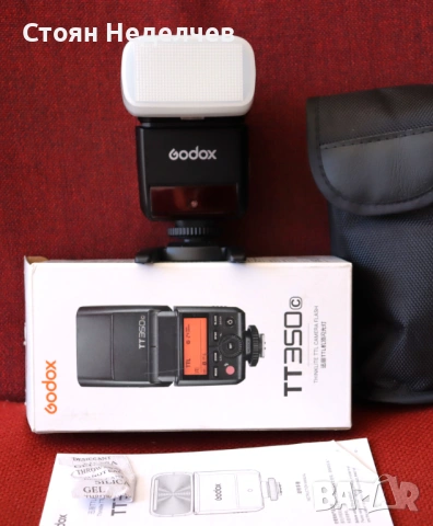 Светкавица GODOX TT350c за Canon, снимка 3 - Светкавици, студийно осветление - 54310326