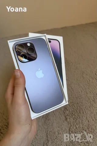 IPhone 14 Pro Deep Purple 128 GB + 3 нови калъфа и 1 нов протектор