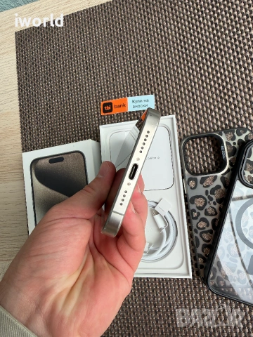 256gb❗️ iPhone 15 PRO MAX Лизинг от 15€/мес - Natural Titanium, снимка 8 - Apple iPhone - 55011536