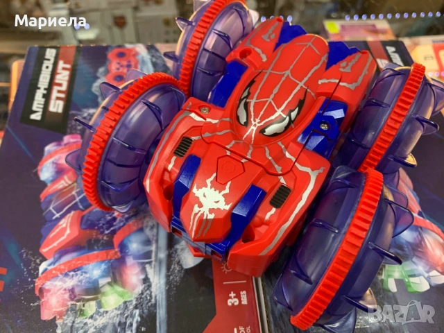 RC каскадьорска кола с 2 дистанционни / Spider Man, снимка 7 - Коли, камиони, мотори, писти - 54639991