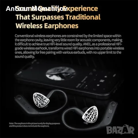 Bluetooth модул CCA KZ AN01 LDAC ANC Bluetooth 5 4 заIEM, снимка 5 - Bluetooth слушалки - 55298521