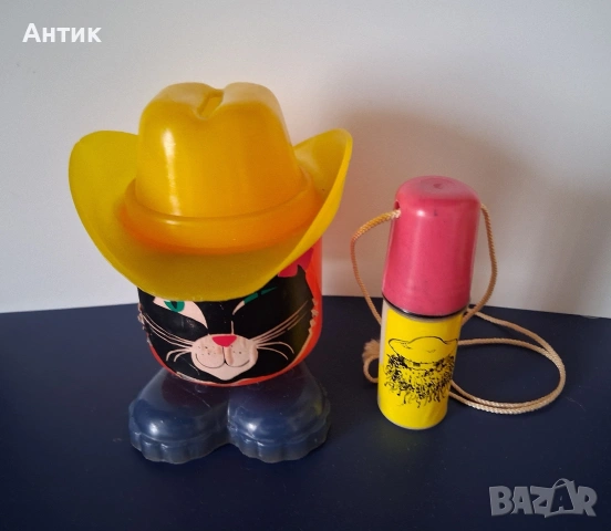 Стара Касичка Котарака в Чизми и Монетник от Соца, снимка 4 - Колекции - 54077864