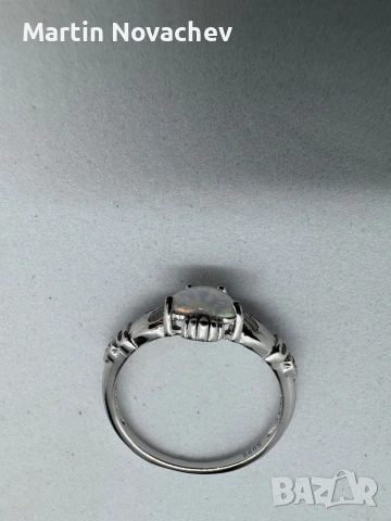 Сребърен пръстен със сърце , снимка 6 - Пръстени - 54062895