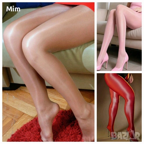 3XL/5XL Чорапогащник ликра в цвят телесен,розов и червен 