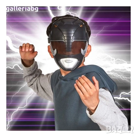 Power Rangers Black Ranger маска – Mighty Morphin Re-Ignition, снимка 4 - Други - 54942982