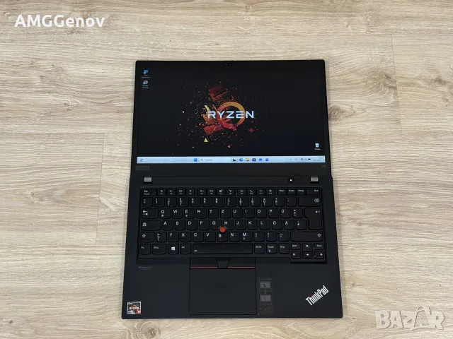 Като Нов 14'FHD IPS Touch 32GB DDR4  Ryzen 5 Pro-5650u/Lenovo Thinkpad T14 Gen 2  1TB SSD, снимка 3 - Лаптопи за работа - 55391136