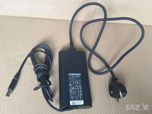 Оригинално захранване зарядно Dell 19.5V 4.62A 90W Светеща букса , зарядно DELL 90W