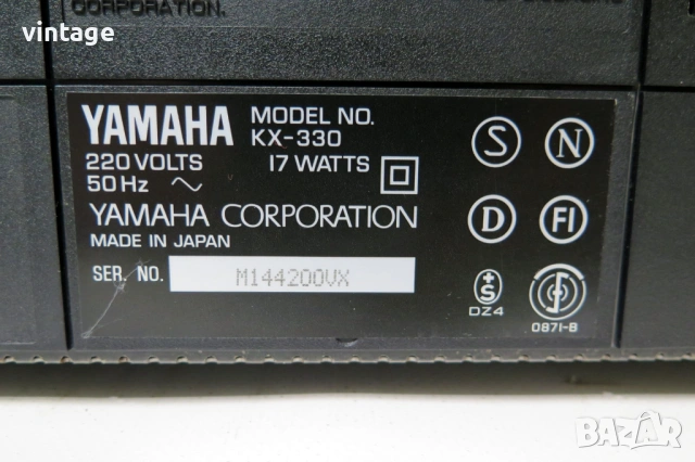 Yamaha KX-330, снимка 7 - Декове - 54367157