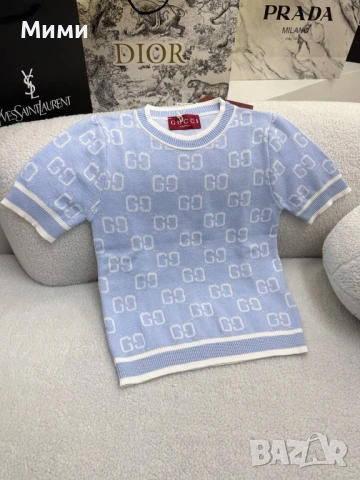 Дамски тениски 2 цвята Gucci, снимка 2 - Тениски - 54672939