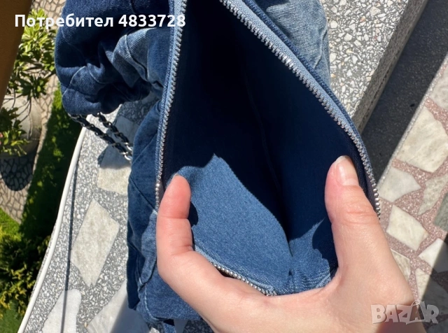 Дънкена дамска чанта, снимка 7 - Чанти - 54627368