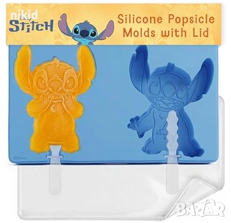 Стич Stitch ескимо сладолед Popsicle Попсикъл молд силиконова форма калъп за направа близалки