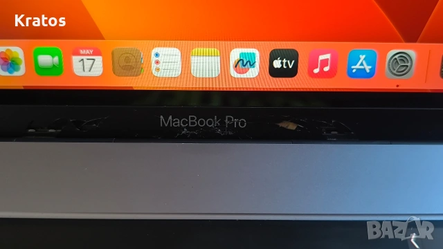 Лаптоп Apple Macbook pro (2019) A1990 16GB RAM i7 256 ssd с дефектирал дисплей, снимка 6 - Лаптопи за работа - 54583982