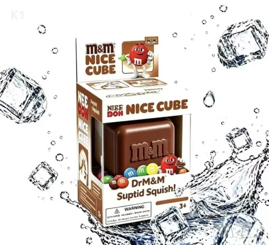 Nee Doh M&M's Squishy Nice Cube, Скуиши кубче NeeDoh ММ's