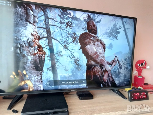 Playstation 4 (ps4) Slim 500GB Отключен 9.00 с 1 джойстик и 9 игри 