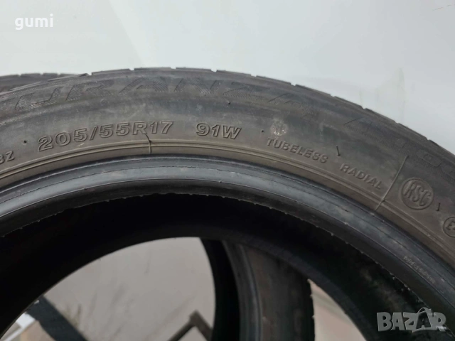 2бр летни гуми 205/55/17 BRIDGESTONE L05785 , снимка 4 - Гуми и джанти - 54695649