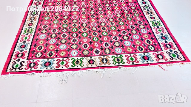 Чипровски килим голям автентичен в добро състояние, снимка 2 - Килими - 55157498