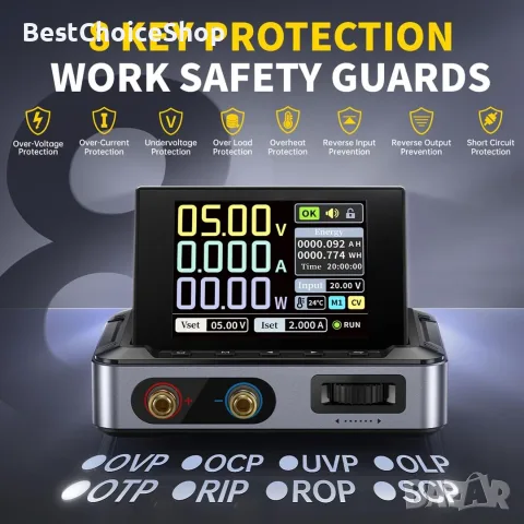 DPS-150 FNIRSI Лабораторно захранване, регулируемо 0-30V 0-5A s 2.8-инчов IPS екран PD/QC/DC, снимка 11 - Други машини и части - 55383218
