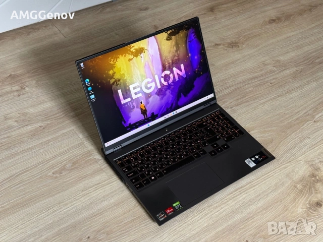 16’QHD+ IPS 165Hz/Ryzen 7-5800H/RTX 3060 6GB/Lenovo Legion 5 Pro/16GB/1TB SSD, снимка 2 - Лаптопи за игри - 54570878