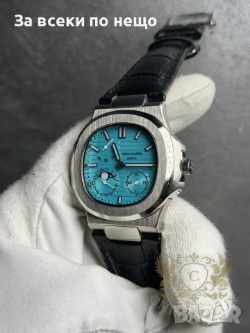 Patek Philippe Patek Tiffani moon Мъжки Часовник С Кожена Каишка Код Chronolux72, снимка 2 - Мъжки - 55662433