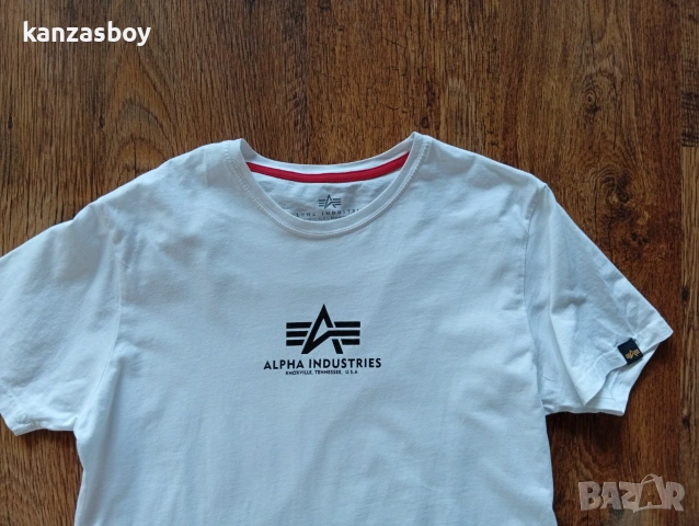 ALPHA INDUSTRIES - мъжка тениска р-р М, снимка 2 - Тениски - 55066914