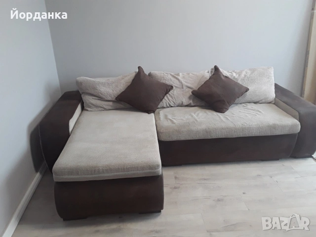 ъглов диван разтегателен , снимка 2 - Дивани и мека мебел - 54578780